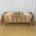 thumbnail image 1 of Balsa Circle 60" x 102" Satin Rectangular Tablecloth Taupe Table Linen, 1 of 8