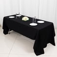 thumbnail image 1 of Balsa Circle 60" x 126" Black Rectangular Cotton Tablecloth Party Wedding Reception Catering, 1 of 8