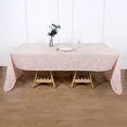 thumbnail image 1 of BalsaCircle 60" x 126" Blush Rectangular Premium Polyester Faux Burlap Tablecloth Kitchen, 1 of 8