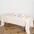 thumbnail image 1 of BalsaCircle 60" x 126" Polyester Rectangular Tablecloth Beige, 1 of 8