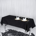 thumbnail image 1 of BalsaCircle Halloween 60" x 126" Black Rectangle Washable Decorative Polyester Solid Tablecloth, 1 of 7