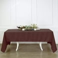 thumbnail image 1 of BalsaCircle 60" x 126" Polyester Rectangular Tablecloth Chocolate Brown, 1 of 6