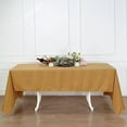 thumbnail image 1 of BalsaCircle 60" x 126" Polyester Rectangular Tablecloth Gold, 1 of 8