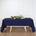 thumbnail image 1 of BalsaCircle 60" x 126" Polyester Rectangular Tablecloth Navy Blue, 1 of 6