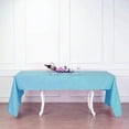 thumbnail image 1 of BalsaCircle 60" x 126" Polyester Rectangular Tablecloth Turquoise, 1 of 8