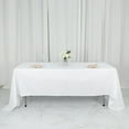 thumbnail image 1 of BalsaCircle 60" x 126" Polyester Rectangular Tablecloth White, 1 of 8