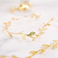 thumbnail image 1 of BalsaCircle 67 feet Gold Leaf Ribbon Trim Artificial Vines Craft Leaves, 1 of 8