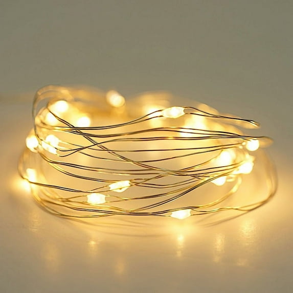 BalsaCircle 7.5 feet Clear 20 LED Fairy Lights Garland Wedding Party Centerpieces Backdrop