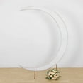 thumbnail image 1 of BalsaCircle 7.5 feet White Half Crescent Moon Backdrop Stand Cover Spandex Fitted Wedding Arch Decorations Reception Photography, 1 of 8