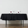 thumbnail image 1 of BalsaCircle 70" Round Cotton Tablecloths Wedding Linens Black, 1 of 3