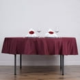 thumbnail image 1 of BalsaCircle 70" Round Polyester Tablecloths Wedding Burgundy, 1 of 8
