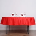 thumbnail image 1 of BalsaCircle 70" Round Polyester Tablecloths for Wedding - Red, 1 of 7