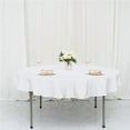 thumbnail image 1 of BalsaCircle 70" Round Polyester Tablecloths for Wedding - White, 1 of 8