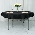 thumbnail image 1 of BalsaCircle 70 in Black Round TABLECLOTH Premium Polyester Table Cover Wedding Linens Party Events Decorations, 1 of 8