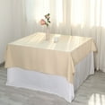 thumbnail image 1 of BalsaCircle 70" x 70" Square Polyester Tablecloth Beige, 1 of 7