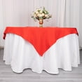 thumbnail image 1 of BalsaCircle 70 x 70 in Red Premium Polyester Square Tablecloth Party Events Reception Decorations Supplies, 1 of 5