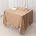 thumbnail image 1 of BalsaCircle 70x70 in Nude Scuba Polyester Square Tablecloth Party Linens Events Decorations Supplies, 1 of 8