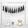 thumbnail image 1 of BalsaCircle 72" Tissue Paper Garland Wedding Party Decorations Black, 1 of 8