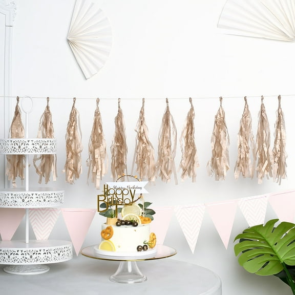 Balsa Circle 72" Tissue Paper Garland Wedding Party Decorations Rose Gold