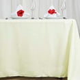 thumbnail image 1 of BalsaCircle 72" x 120" Polyester RECTANGULAR Tablecloth Table Linens Ivory, 1 of 6