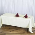 thumbnail image 1 of BalsaCircle 72" x 120" Premium Polyester Rectangular Tablecloth Table Linens Ivory, 1 of 4