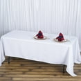 thumbnail image 1 of BalsaCircle 72" x 120" Premium Polyester Rectangular Tablecloth Table Linens White, 1 of 7
