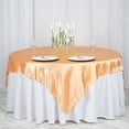 thumbnail image 1 of BalsaCircle 72" x 72" Square Satin Table Overlays - Wedding Party Reception Catering Linens Dinner Banquet Event Decorations, 1 of 6
