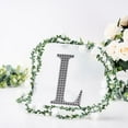 thumbnail image 1 of Balsa Circle 8" Black Solid Letter L Self-Adhesive Rhinestones Gems Sticker, 1 of 8