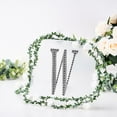 thumbnail image 1 of Balsa Circle 8" Black Solid Letter W Self-Adhesive Rhinestones Gems Sticker, 1 of 8
