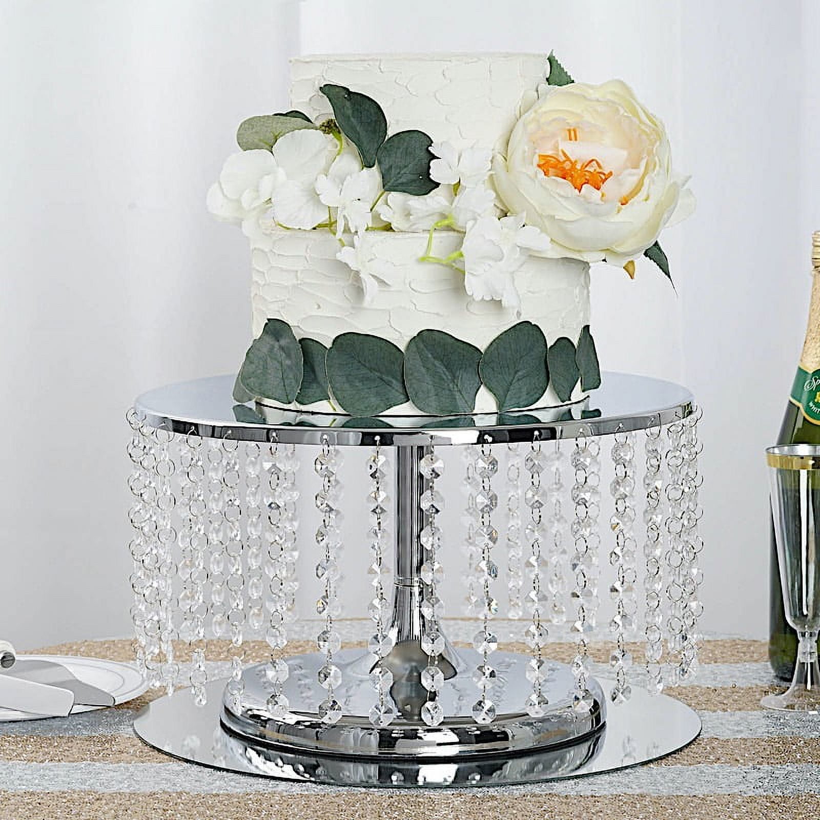 Wedding Cake Stand,metal Round Cake Stand Set Acrylic Pendant