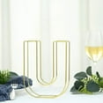 thumbnail image 1 of Balsa Circle 8" Gold U Metal 3D Wire Alphabet Number Sign Wedding Party Bar Tabletop Decorations, 1 of 6