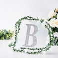 thumbnail image 1 of BalsaCircle 8" Silver Solid Letter B Self-Adhesive Rhinestones Gems Sticker, 1 of 8