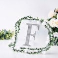 thumbnail image 1 of BalsaCircle 8" Silver Solid Letter F Self-Adhesive Rhinestones Gems Sticker, 1 of 8
