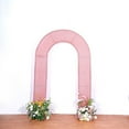 thumbnail image 1 of BalsaCircle 8 feet Rose Gold Fitted Spandex Shimmer Tinsel Open Arch Backdrop Stand Cover Party Events Decorations Supplies, 1 of 8