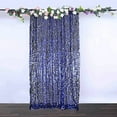 thumbnail image 1 of BalsaCircle 8 feet x 8 feet Navy Blue Big Payette Sequin Backdrop Curtain Wedding Party Photo Booth Decorations, 1 of 8