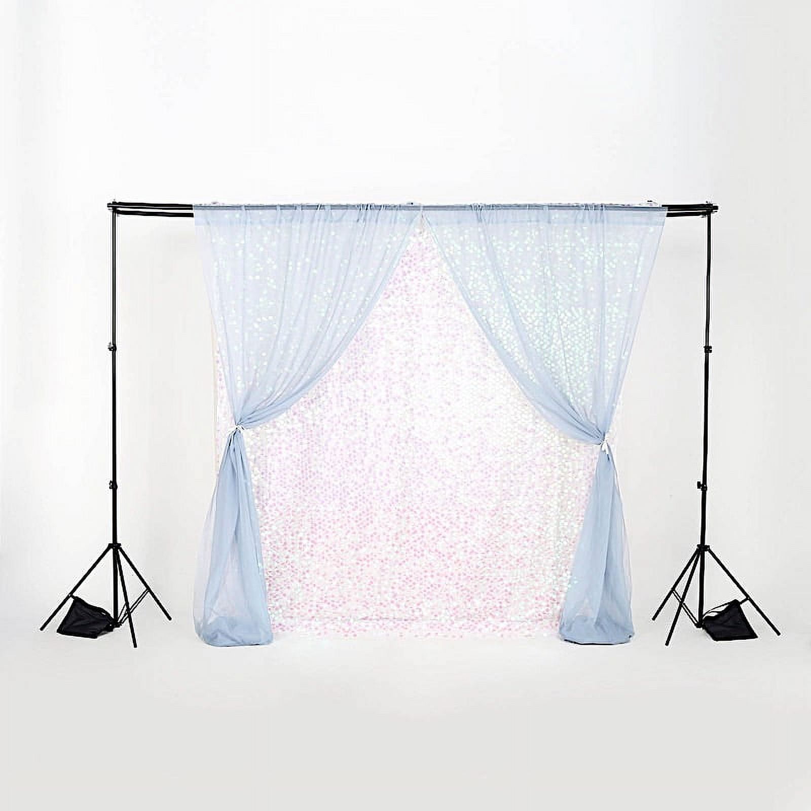 Balsacircle 10 ft x 10 ft Black Photo Backdrop Stand Kit - Studio Background