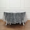 thumbnail image 1 of BalsaCircle 90" Ivory Premium Lace Round Tablecloth Table Linens Reception Decorations, 1 of 7