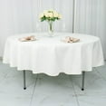 thumbnail image 1 of BalsaCircle 90" Premium Round Polyester Tablecloth Wedding Table Linens Ivory, 1 of 8