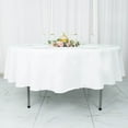 thumbnail image 1 of BalsaCircle 90" Premium Round Polyester Tablecloth Wedding Table Linens White, 1 of 8