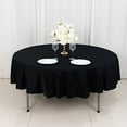 thumbnail image 1 of Balsa Circle 90" Round Cotton Tablecloths Wedding Linens Black, 1 of 8