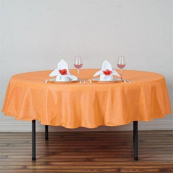 BalsaCircle 90" Round Polyester Tablecloth Table Cover Linens for Wedding Party Events Home Kitchen Dining