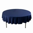 thumbnail image 1 of Balsa Circle 90 in Navy Blue Premium Scuba Polyester Round Tablecloth Party Linens Events Reception Decorations Supplies, 1 of 8
