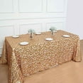 thumbnail image 1 of BalsaCircle 90" x 132" Big Payette Sequin Tablecloth Matte Champagne, 1 of 8