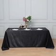 thumbnail image 1 of BalsaCircle 90" x 132" Black Rectangular Premium Velvet Tablecloth Table Linens, 1 of 8