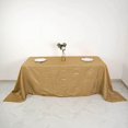 thumbnail image 1 of BalsaCircle 90" x 132" Gold Accordion Crinkle Taffeta Rectangular Tablecloth Reception, 1 of 8