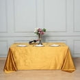 thumbnail image 1 of BalsaCircle 90" x 132" Gold Rectangular Premium Velvet Tablecloth Table Linens, 1 of 8