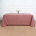 thumbnail image 1 of BalsaCircle 90" x 132" Polyester Rectangular Tablecloth Cinnamon Rose, 1 of 8