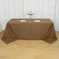 thumbnail image 1 of BalsaCircle 90" x 132" Polyester Rectangular Tablecloth Taupe, 1 of 8