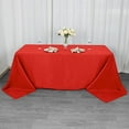 thumbnail image 1 of Balsa Circle 90" x 132" Premium Polyester Rectangular Tablecloth Table Linens Red, 1 of 8
