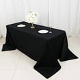 thumbnail image 1 of BalsaCircle 90" x 132" Rectangular Cotton Wedding Tablecloth Linens Black, 1 of 8
